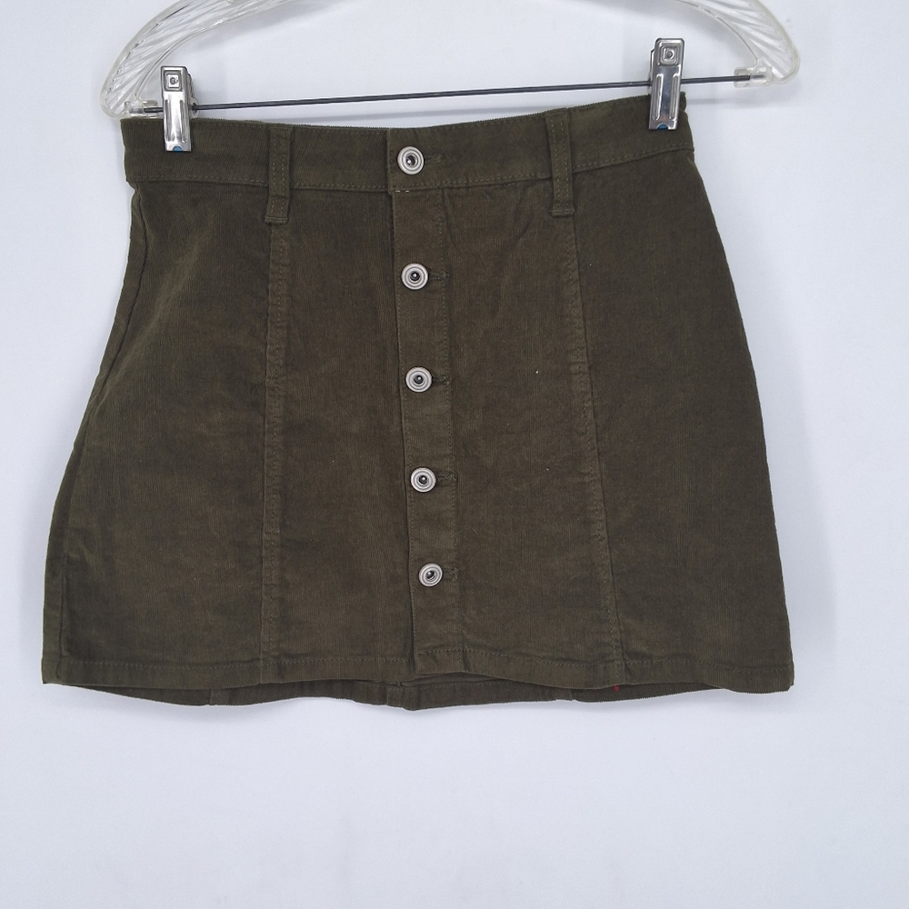 RE GENERATION SZ 3 Olive Mini Skirt